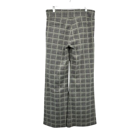 Betabrand Pants Womens XL Long (Tall) Plaid Wide Leg Pull-On Stretch - Picture 2 of 16